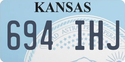 KS license plate 694IHJ