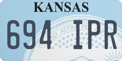 KS license plate 694IPR
