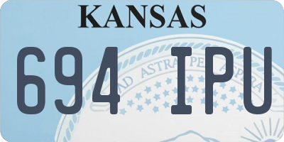 KS license plate 694IPU