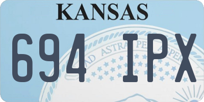 KS license plate 694IPX