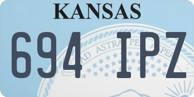 KS license plate 694IPZ