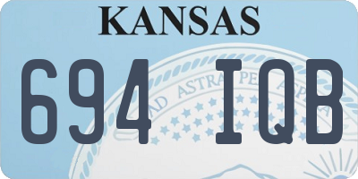 KS license plate 694IQB