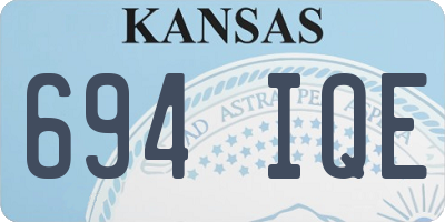 KS license plate 694IQE