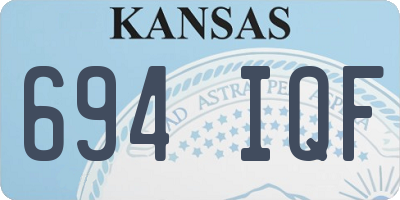 KS license plate 694IQF