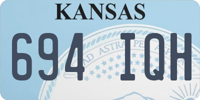 KS license plate 694IQH