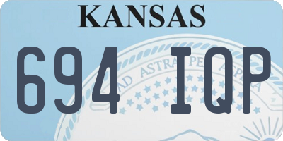 KS license plate 694IQP