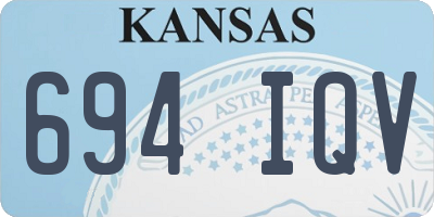 KS license plate 694IQV