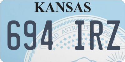 KS license plate 694IRZ