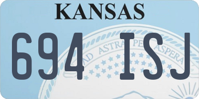 KS license plate 694ISJ