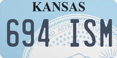 KS license plate 694ISM