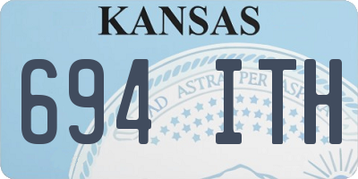 KS license plate 694ITH
