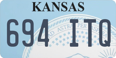 KS license plate 694ITQ