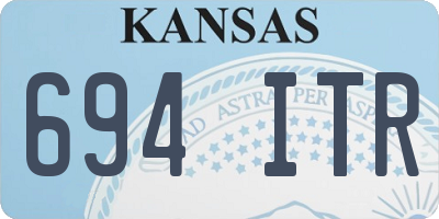 KS license plate 694ITR
