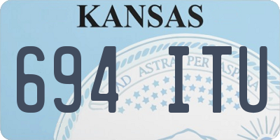 KS license plate 694ITU