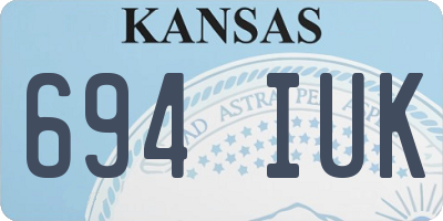 KS license plate 694IUK