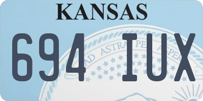 KS license plate 694IUX