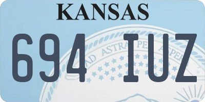 KS license plate 694IUZ