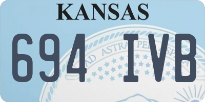 KS license plate 694IVB