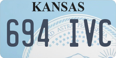 KS license plate 694IVC