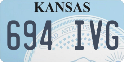 KS license plate 694IVG