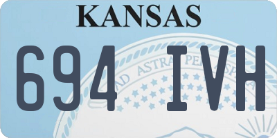 KS license plate 694IVH