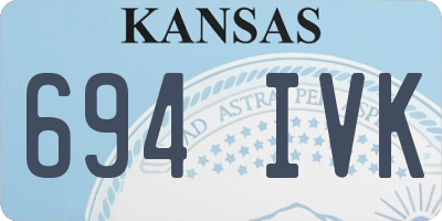 KS license plate 694IVK