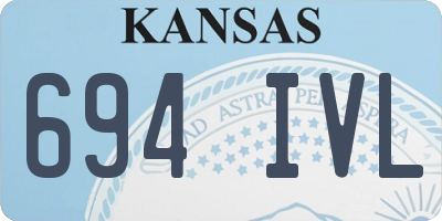 KS license plate 694IVL