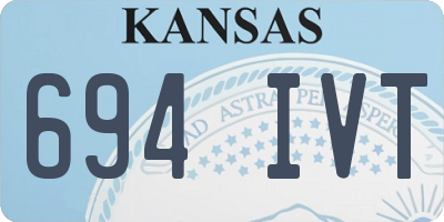 KS license plate 694IVT
