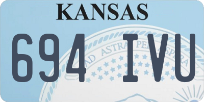 KS license plate 694IVU