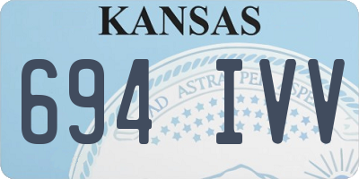 KS license plate 694IVV