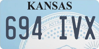 KS license plate 694IVX