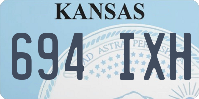 KS license plate 694IXH