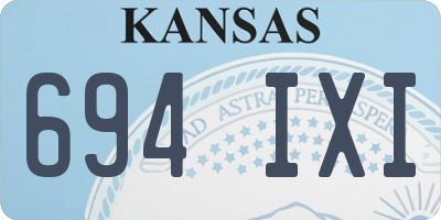 KS license plate 694IXI