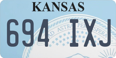 KS license plate 694IXJ