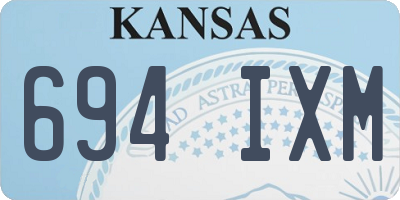 KS license plate 694IXM