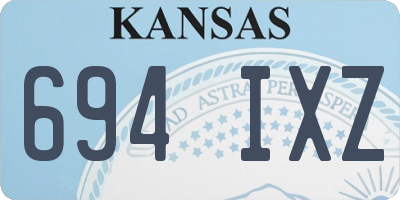 KS license plate 694IXZ