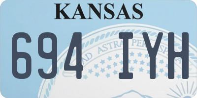 KS license plate 694IYH