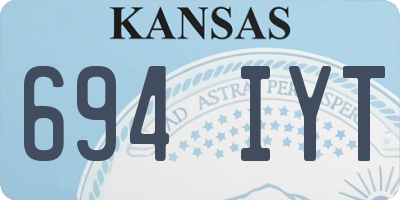 KS license plate 694IYT