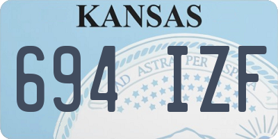 KS license plate 694IZF