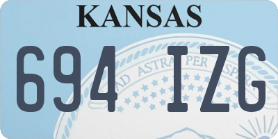 KS license plate 694IZG