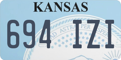 KS license plate 694IZI