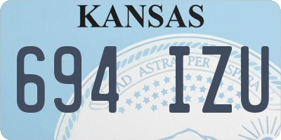KS license plate 694IZU