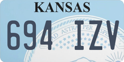 KS license plate 694IZV