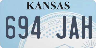 KS license plate 694JAH