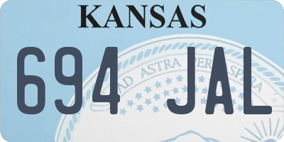 KS license plate 694JAL
