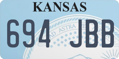 KS license plate 694JBB