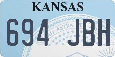 KS license plate 694JBH
