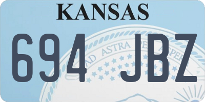 KS license plate 694JBZ