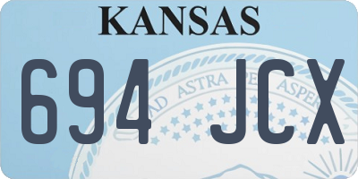 KS license plate 694JCX