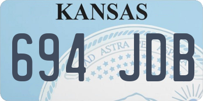 KS license plate 694JDB